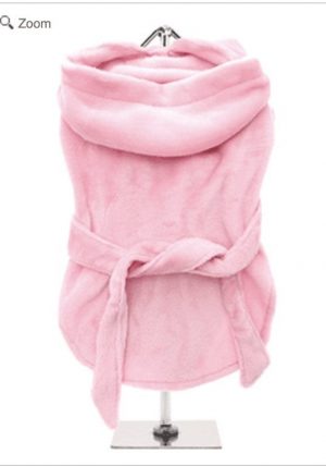 pink bathrobe by urban pup