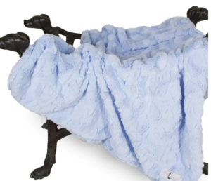 Bella Dog Blankets in Baby Blue