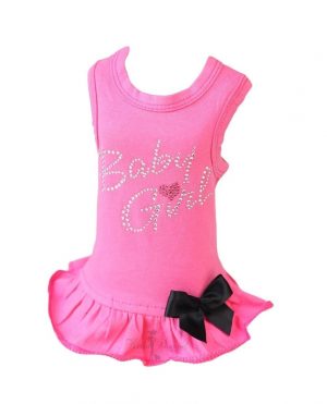 baby girl dress in hot pink
