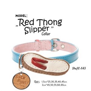 red thong slipper collar