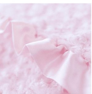 Baby Ruffle Dog Blanket in Baby Pink
