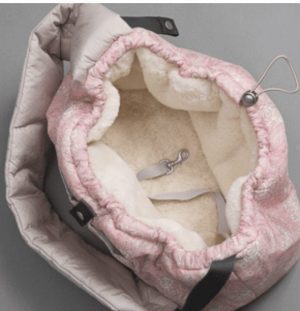 winter magic reversible dog carrier in liberty fabric