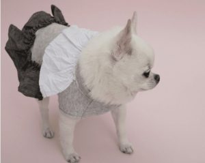 Linen Ruffle Dog Dress