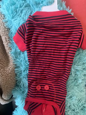 clearance blue and red dog pj