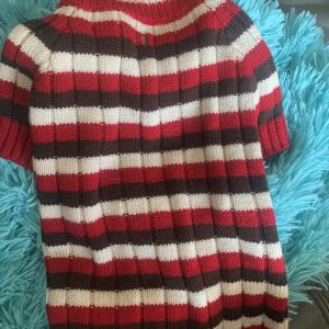 clearance striped dog sweater