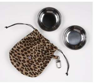 travel pouch with 2 bowls
