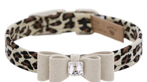 Big Bow Cheetah Base Dog Collar