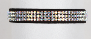3 Row Giltmore Aurora Borealis Collar