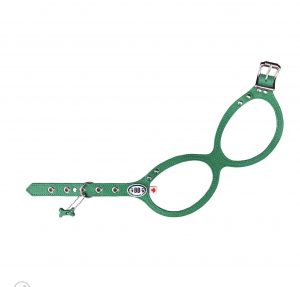 luxury leather harness in emerald green