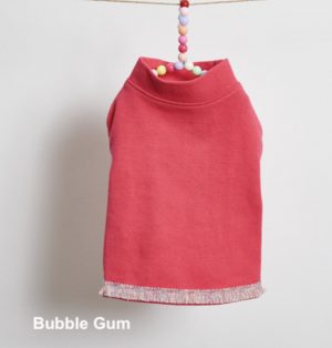 bubble gum sleeveless dog t-shirt