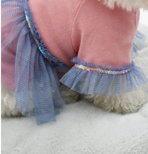 peach blossom dog dress