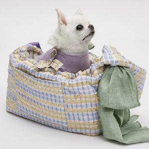 jacquard sling dog bag