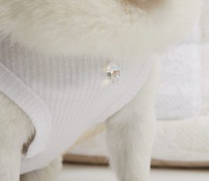 white tank top for dogs crochet style