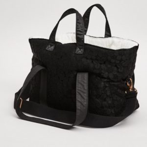 black 5 crochet dog bag