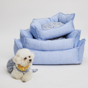 Baby Blue Organic Boom Dog Bed