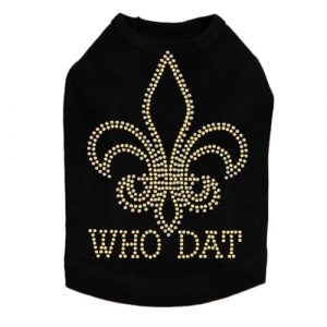 Who Dat Dog Tank In Many Colors