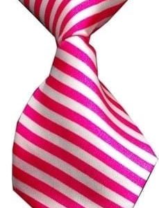 Pink Striped Neck Tie