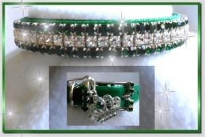 Emeralds & Diamonds Velvet Collar