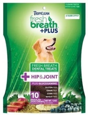 TropiClean Fresh Breath Dental Treats Hip and Joint